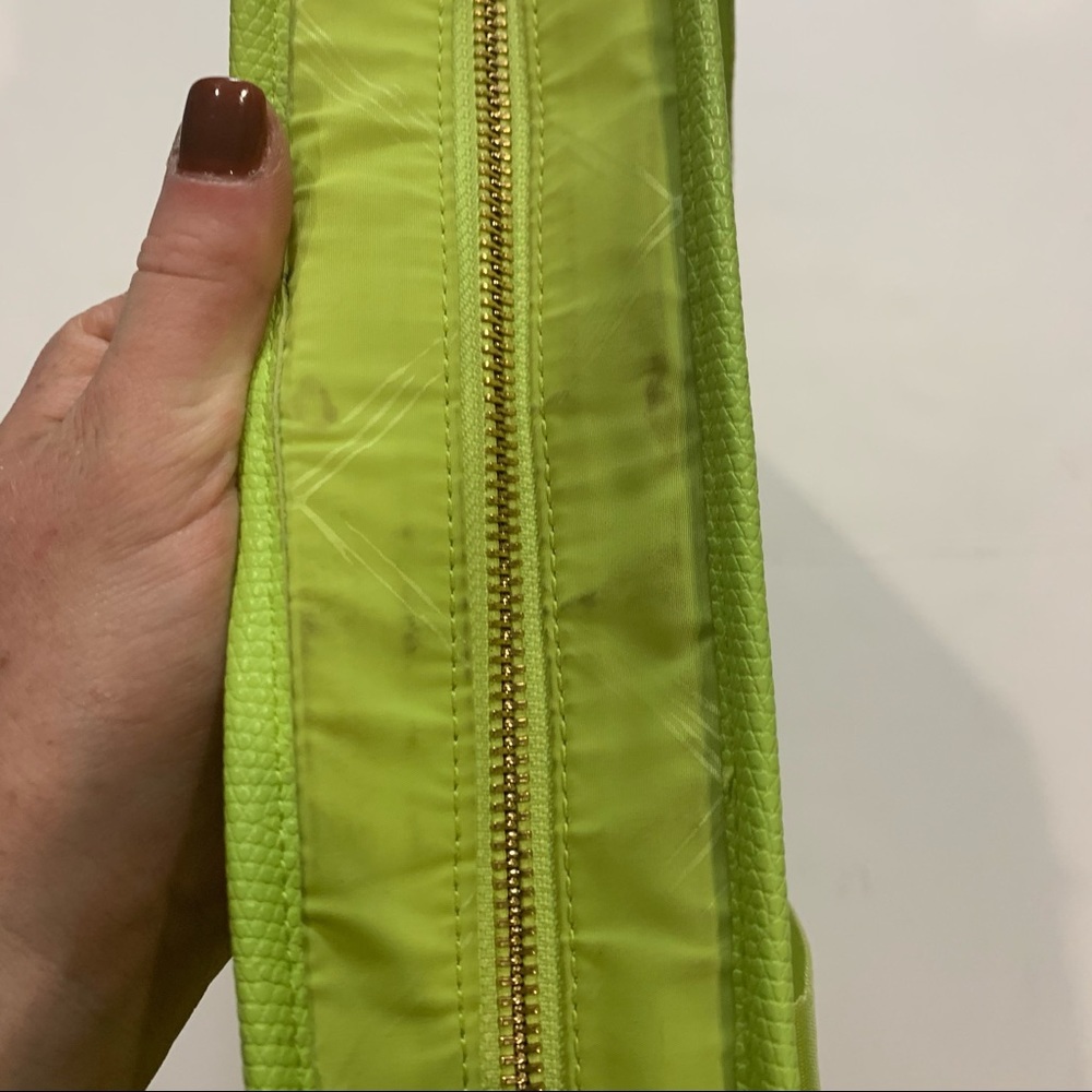 Vera Bradley Travel Shoulder Crossbody Laptop Bag Zipper Closure Green - Picture 10 of 10